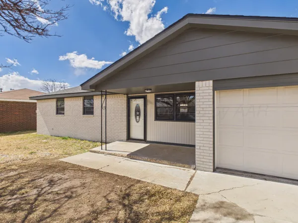 a backyard of a house