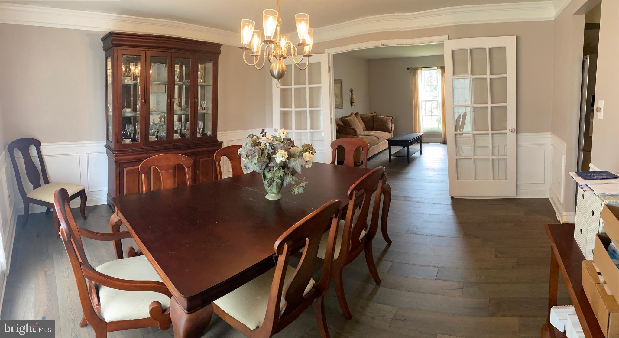 Spacious formal dining room.