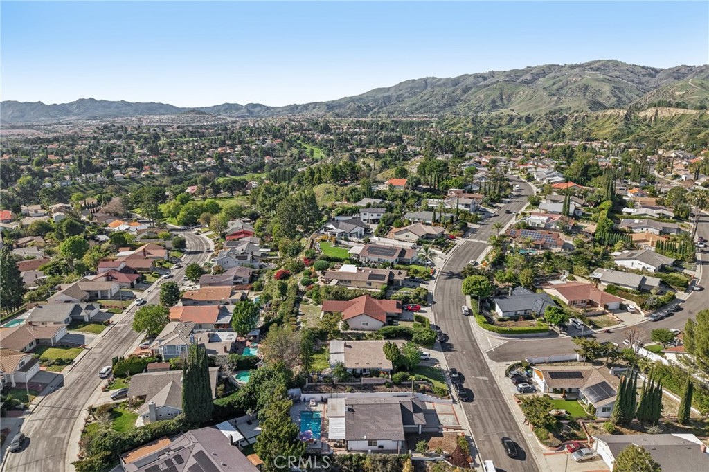 11461 Amigo Avenue Porter Ranch, CA 91326 - Photo 46 of 52 an aerial view of residential houses with outdoor space