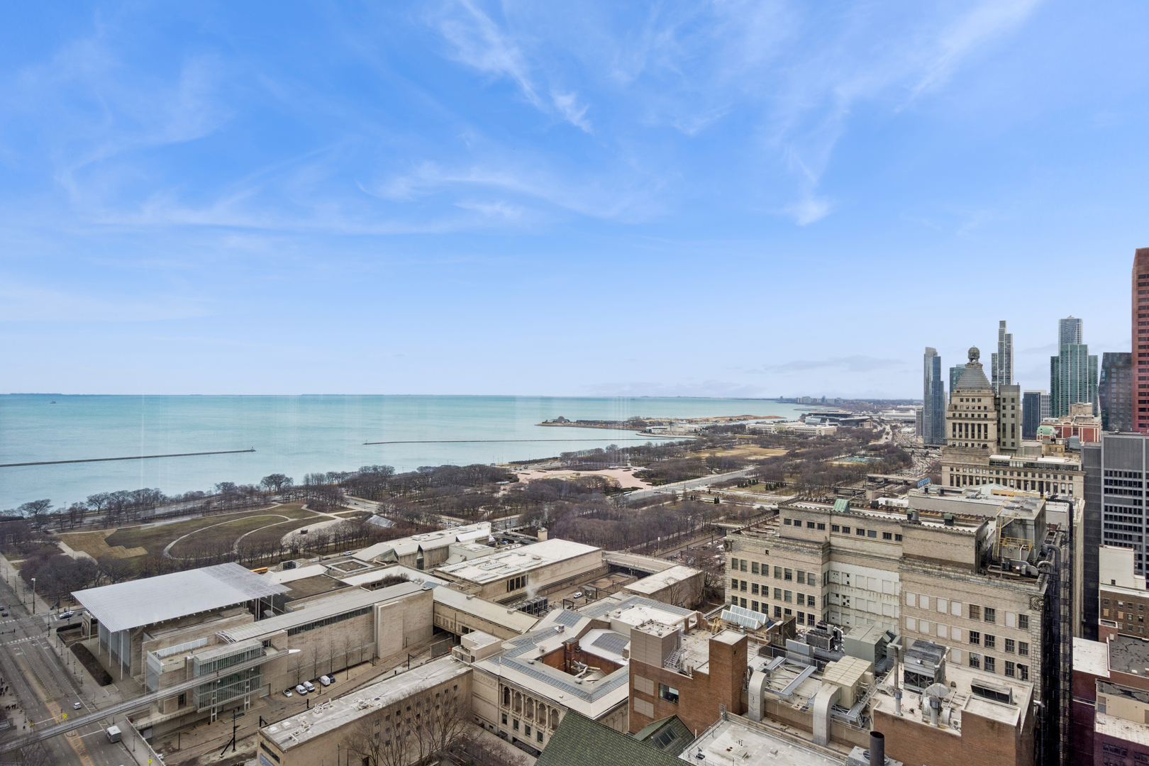 60 East Monroe Street, Unit 3402 Chicago, IL 60603 - Photo 25 of 31 an aerial view of a city