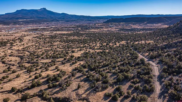 a view of city and mountain
