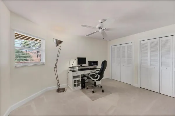 a view of yard with outdoor seating