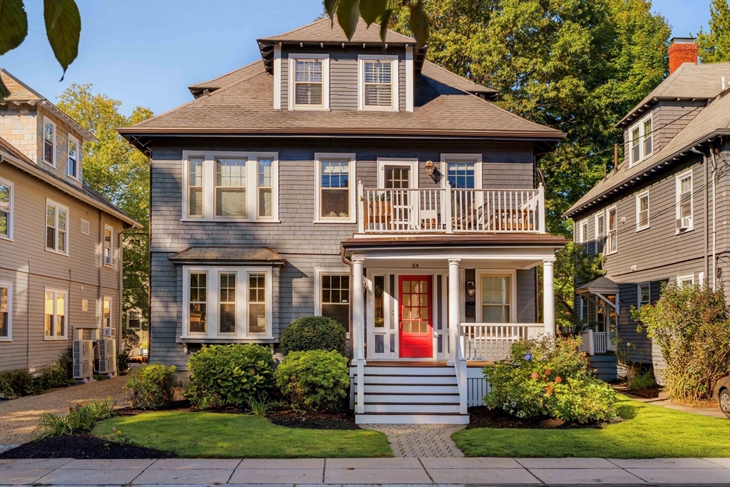 54 Orchard Street, Unit 1 Boston, MA 02130 - Photo 34 of 36 a front view of a house with garden