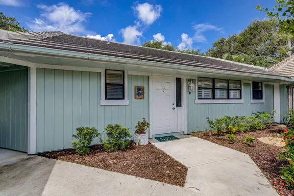 a front view of a house