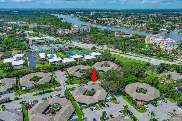 an aerial view of multiple house