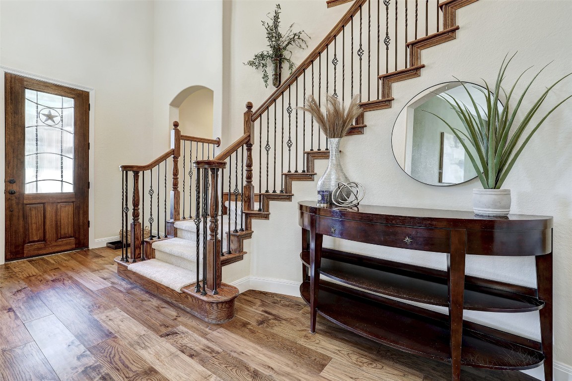 3600 Alexandrite Way Round Rock, TX 78681 - Photo 11 of 40 a view of entryway and hall with wooden floor