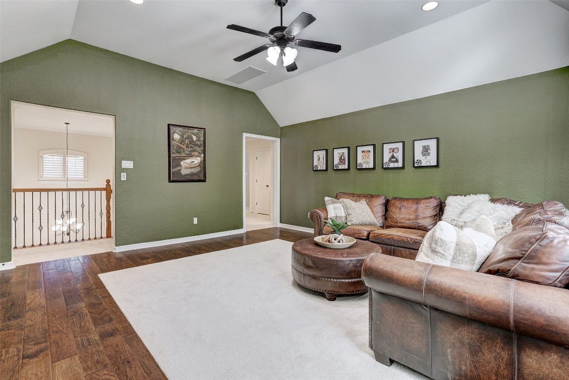 3600 Alexandrite Way Round Rock, TX 78681 - Photo 29 of 40 a living room with furniture and a wooden floor