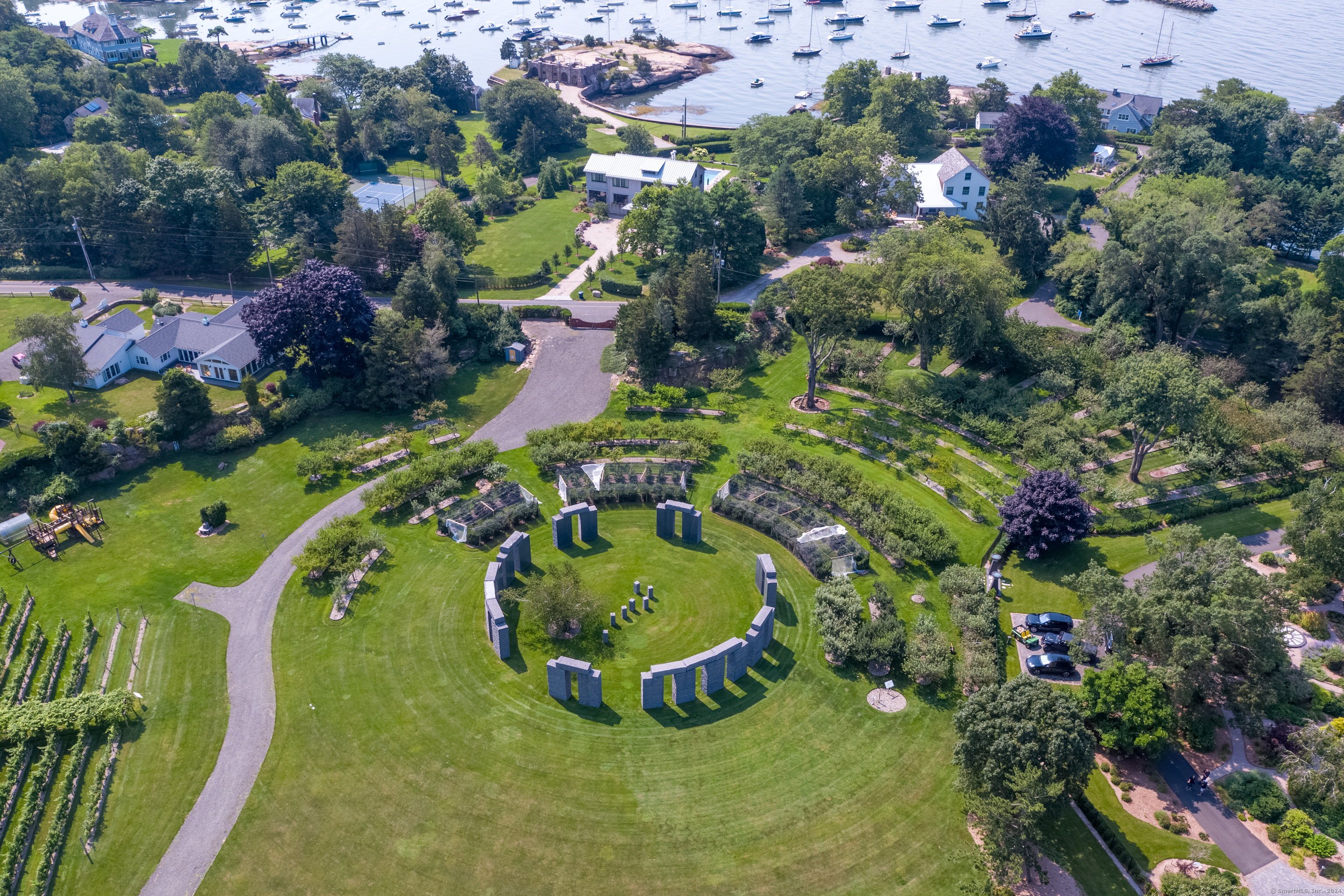 215 Uncas Point Road Guilford, CT 06437 - Photo 39 of 40 an aerial view of a house