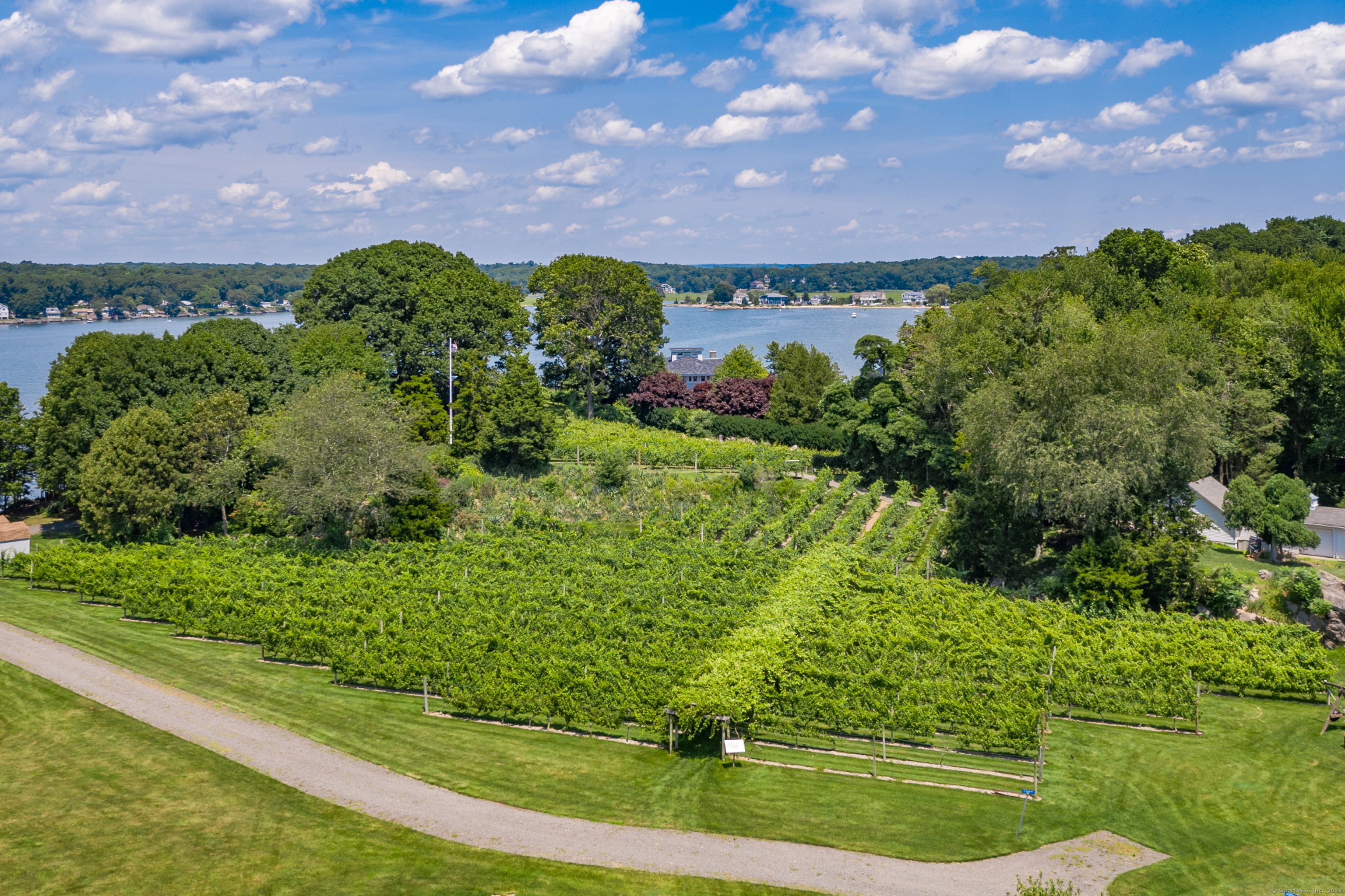 215 Uncas Point Road Guilford, CT 06437 - Photo 7 of 40 a view of a garden with a building in background