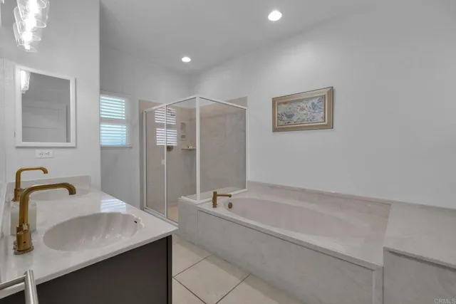 a bathroom with a sink and a bathtub