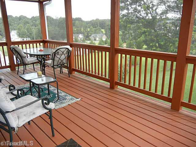 8625 Circle Drive Rural Hall, NC 27045 - Photo 13 of 16 Screened Porch. WOW.....look at this huge 21 X 10 screened porch to enjoy relaxing or entertaining! You ll be amazed at the view from this screened porch which has 2 ceiling fans.
