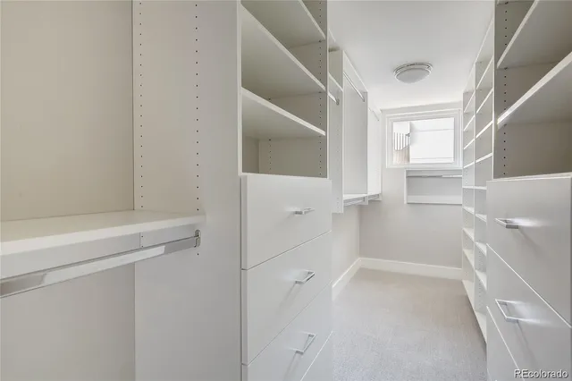 a view of walk in closet