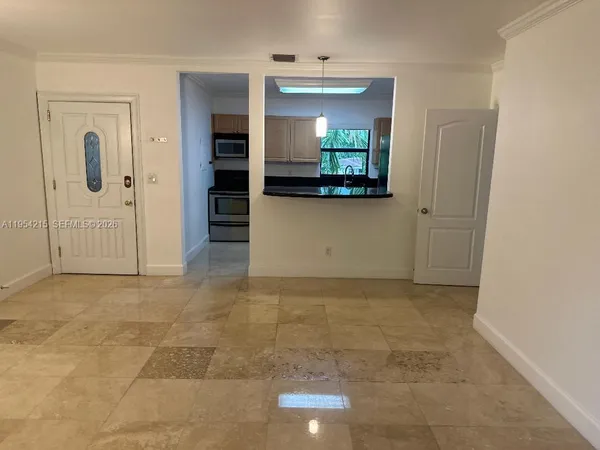 a view of an empty room