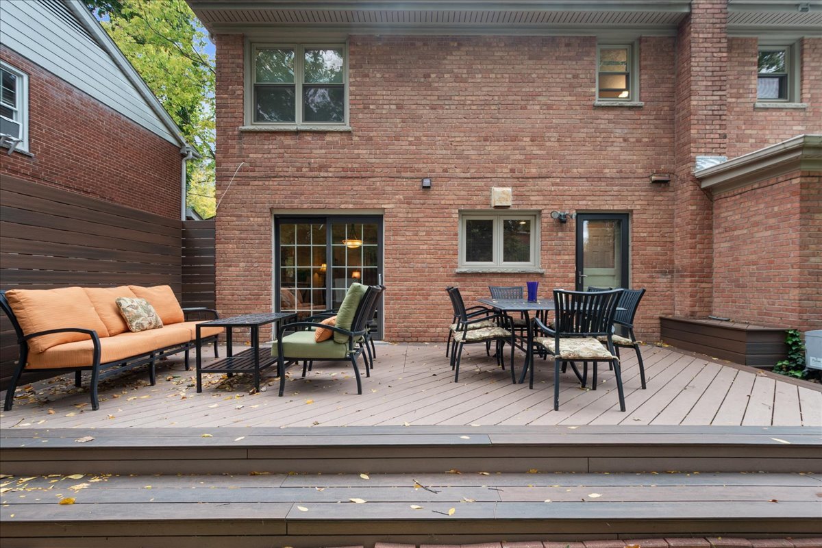 2440 Simpson Street Evanston, IL 60201 - Photo 32 of 34 a view of a patio with couple of chairs and couches