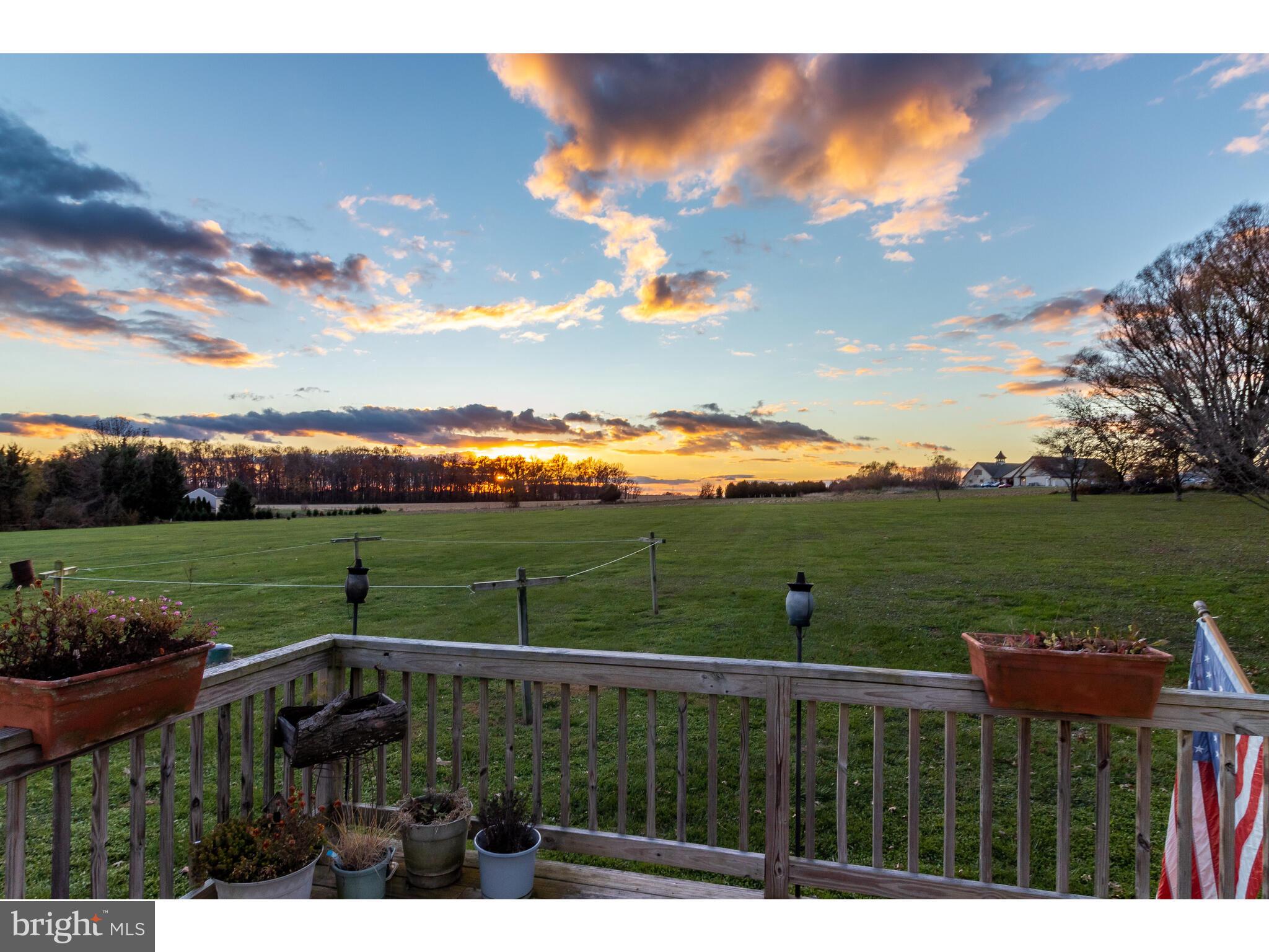 184 Cullen Road Oxford, PA 19363 - Photo 18 of 59 Sunset view from rear windows and deck