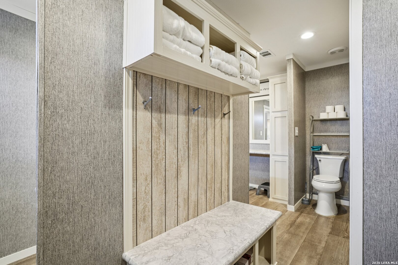4045 Jakes Colony Road Seguin, TX 78155 - Photo 20 of 36 a bathroom with a toilet a sink and shower