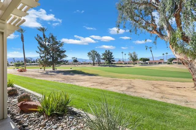 a view of a golf course