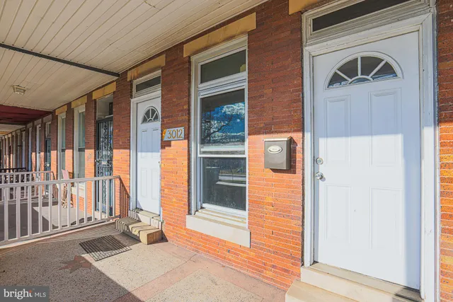 a view of front door of house