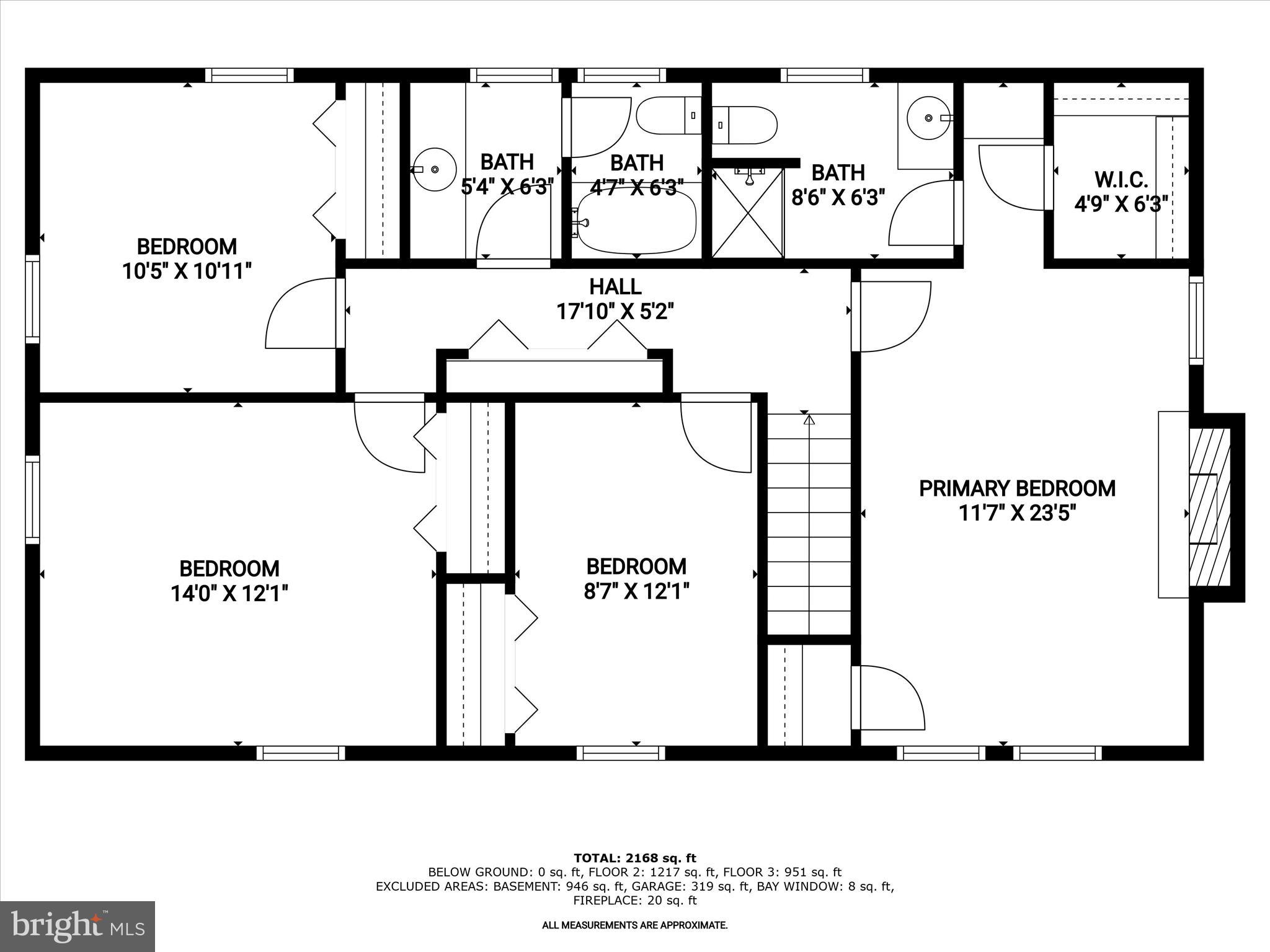 5812 Meadow Drive Frederick, MD 21702 - Photo 31 of 36 3rd_floor_5812_meadow_drive_frederick_with_dim