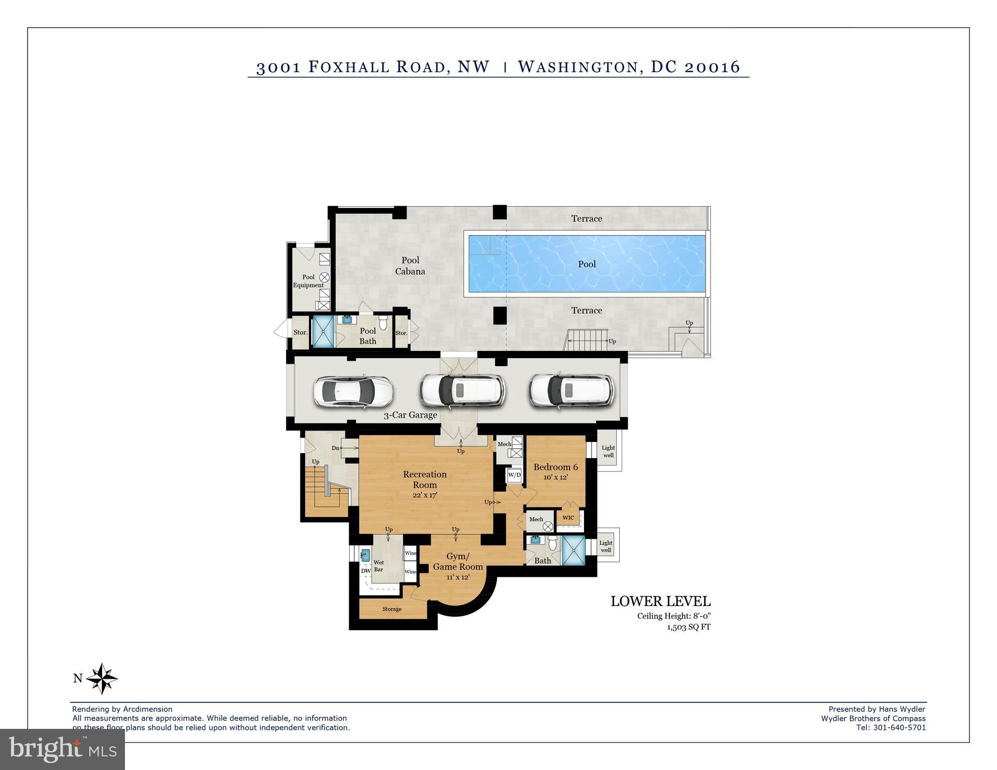 3001 Foxhall Road Northwest Washington, DC 20016 - Photo 50 of 51 a picture of a floor plan