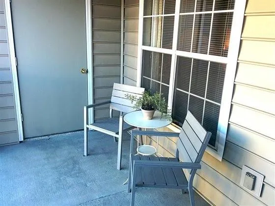 a view of balcony and patio
