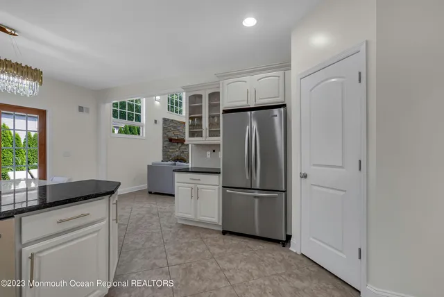 a bedroom with a bed and closet