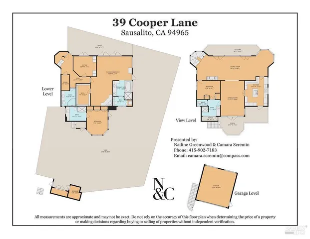 $4,395,000 | 39 Cooper Lane, Sausalito, CA 94965