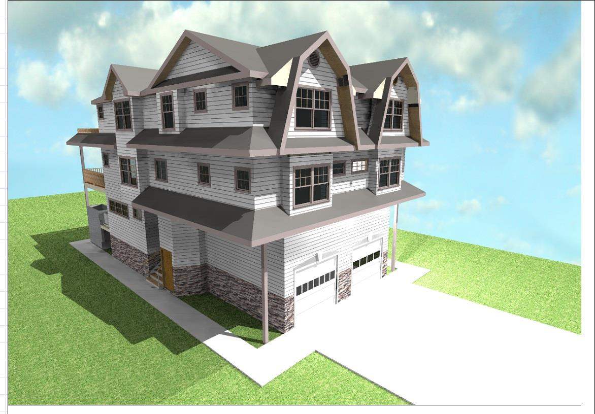 a aerial view of a house with swimming pool