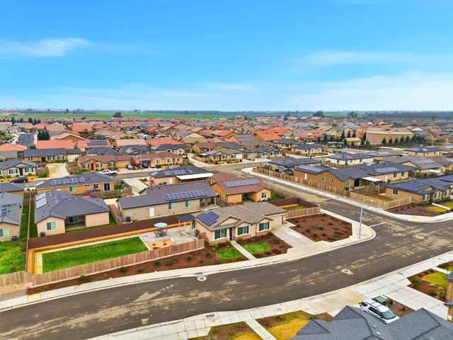 a city view with houses
