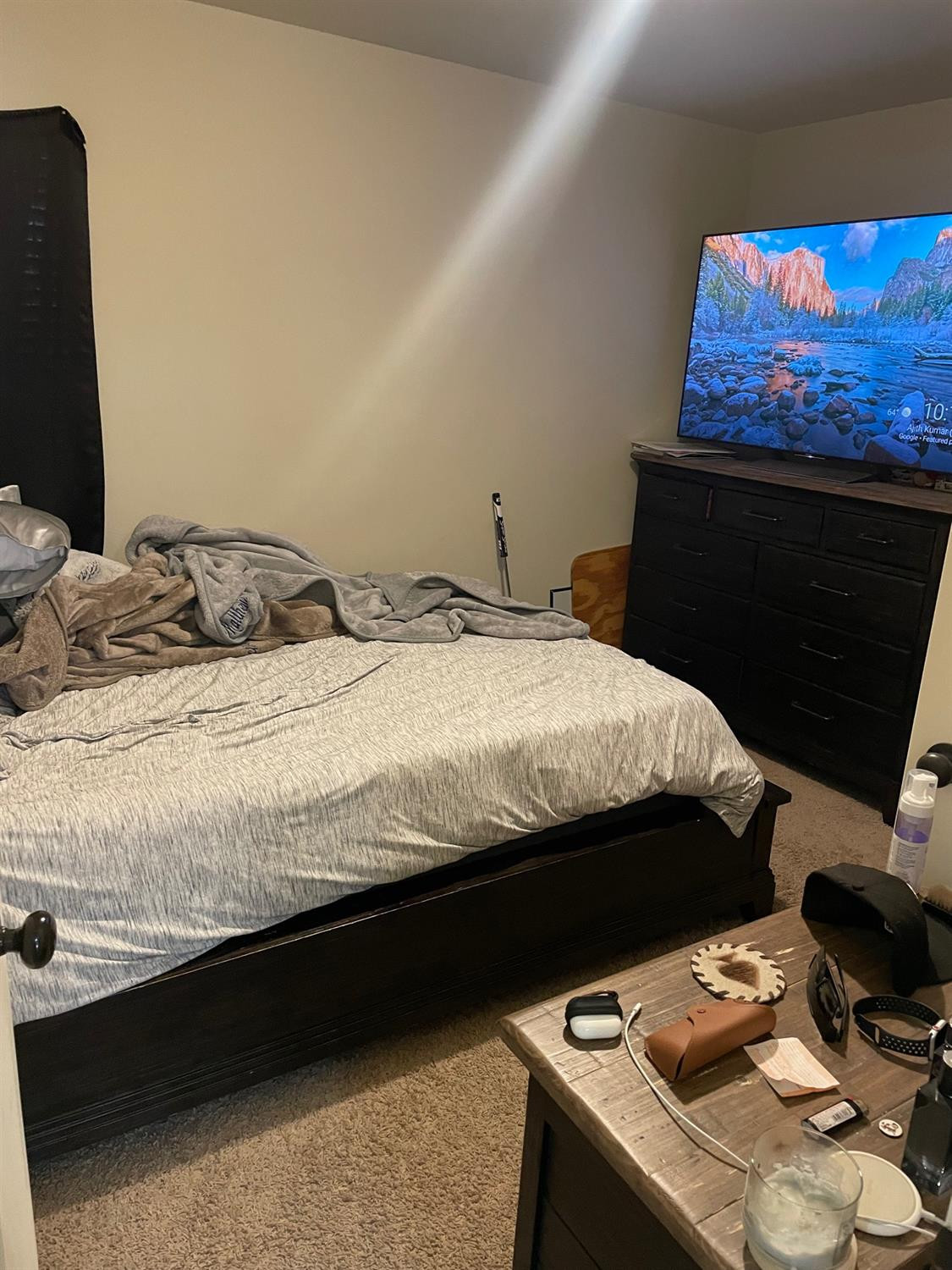 2624 112th Street Lubbock, TX 79423 - Photo 8 of 12 a bedroom with bed and flat screen tv