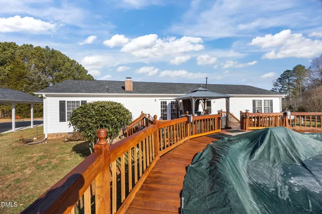 a view of a backyard of a house