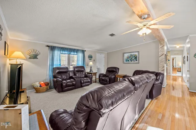 a bedroom with a bed and furniture