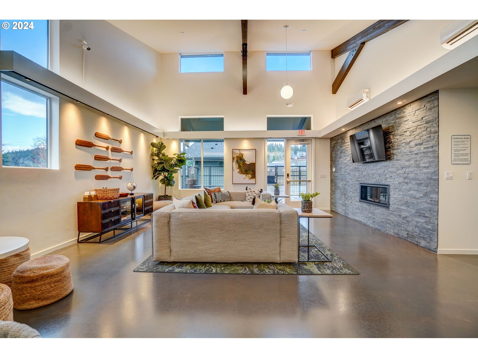 5482 North 94th Avenue, Unit LT213 Camas, WA 98607 - Photo 36 of 39 a living room with furniture and a fireplace