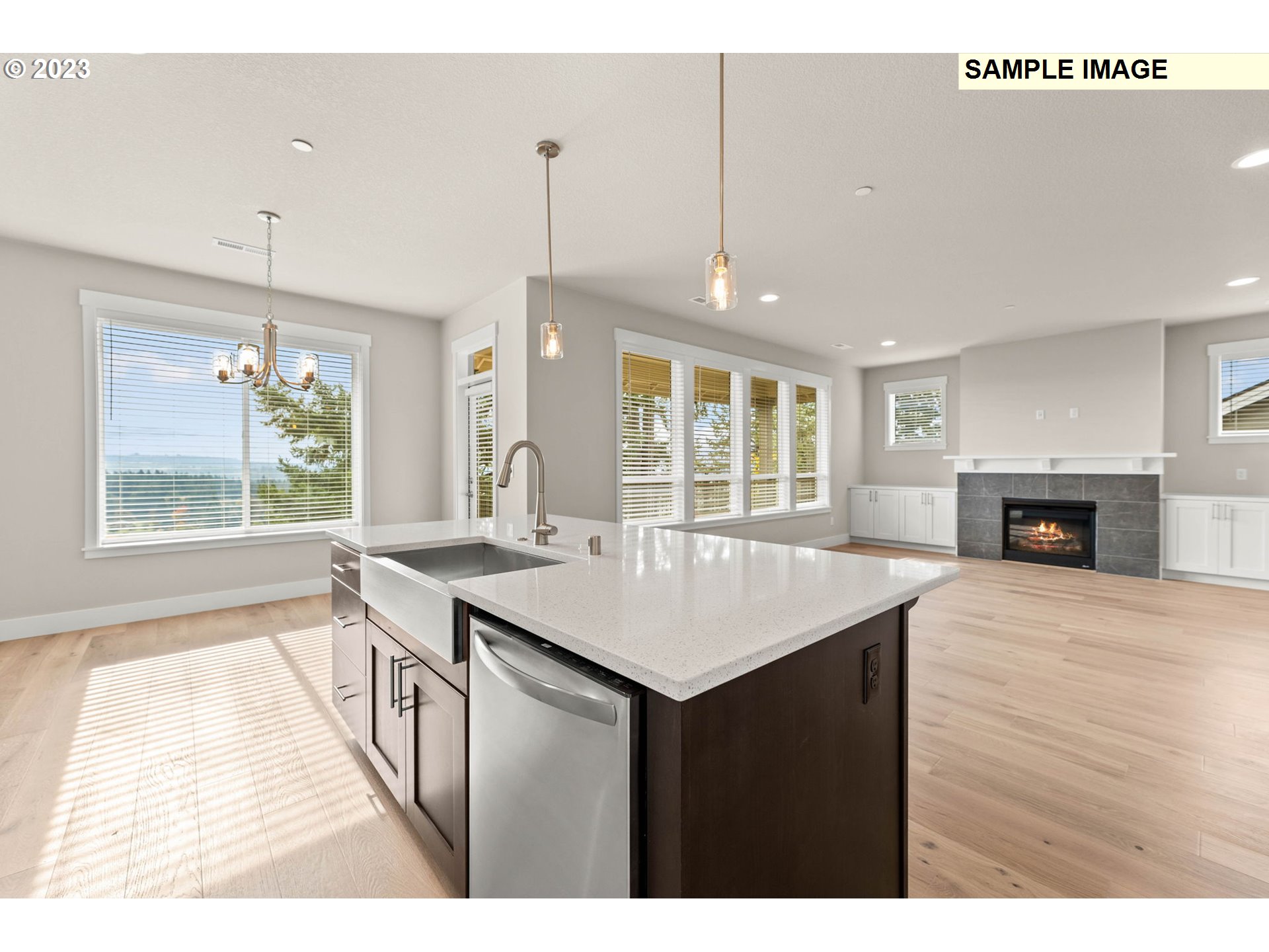 5482 North 94th Avenue, Unit LT213 Camas, WA 98607 - Photo 4 of 39 a open kitchen with a sink a stove a dining table and chairs