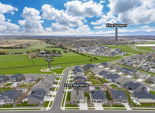 a view of a lake with houses