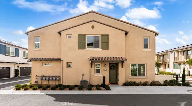 a front view of a house