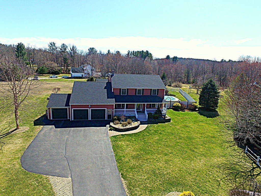 5 Twin Brooks Road Salisbury, MA 01952 - Photo 30 of 30 an aerial view of a house with swimming pool and a yard