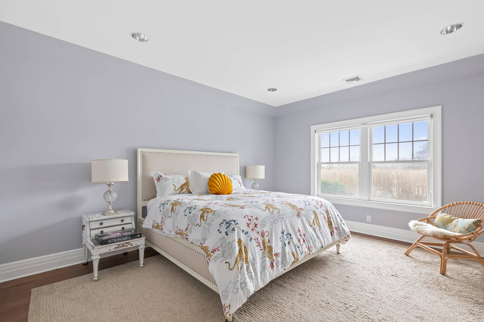 Undisclosed Address Water Mill, NY 11976 - Photo 16 of 26 a bedroom with a bed and wooden floor