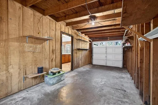 a view of a room with an empty space