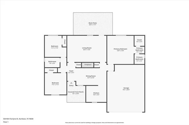 $274,000 | 520 Northwest Charlyne Drive, Burleson, TX 76028