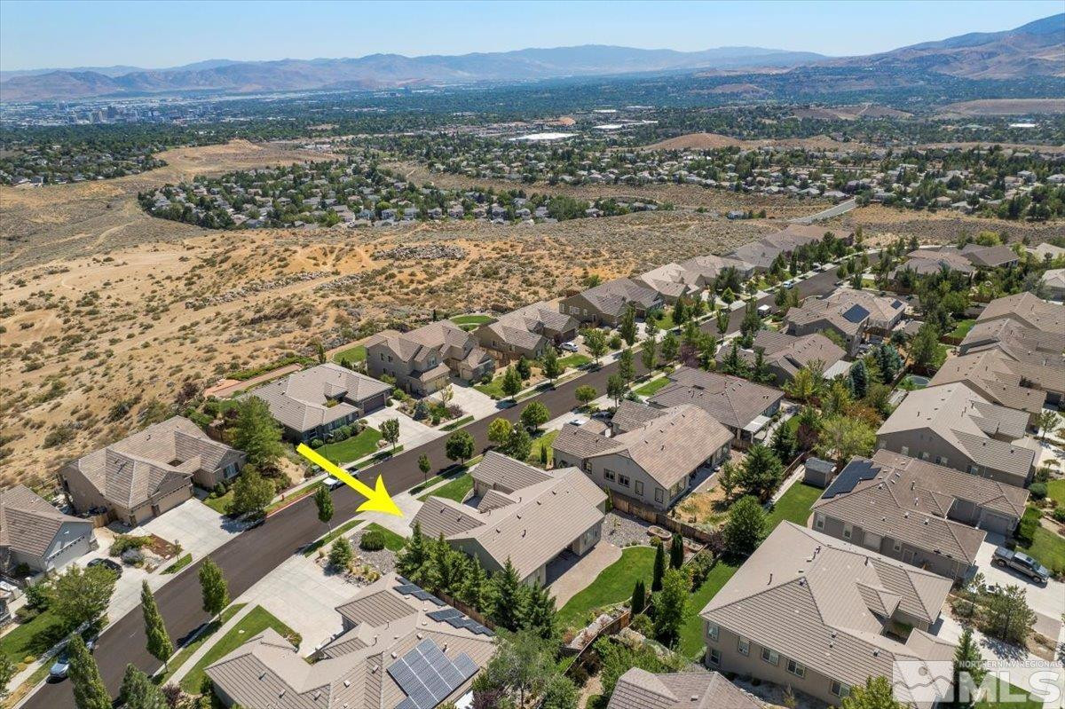 3259 Diamond Ridge Drive Reno, NV 89523 - Photo 37 of 40 an aerial view of residential house and sandy dunes