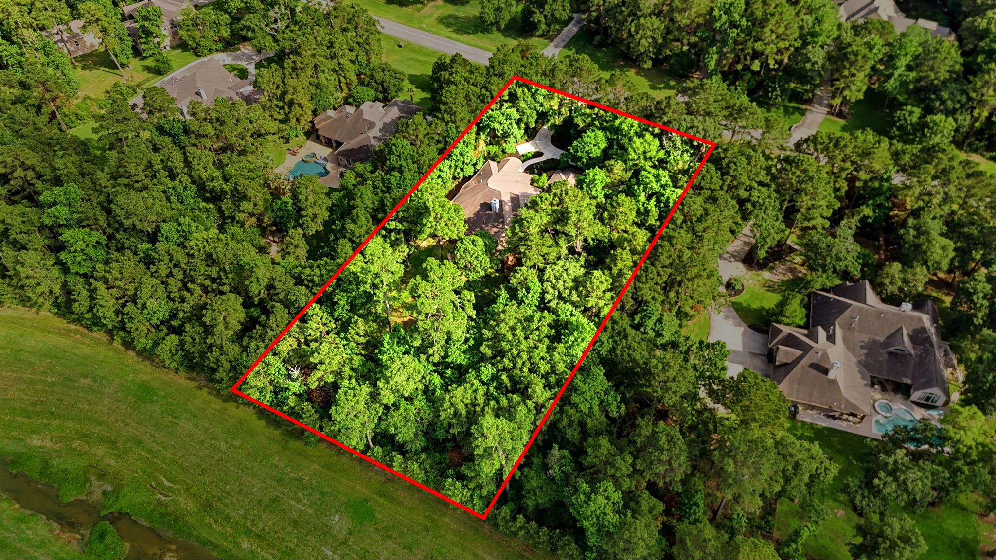 3907 North Rondelet Drive Spring, TX 77386 - Photo 2 of 50 Private Acre lot with NO REAR neighbors