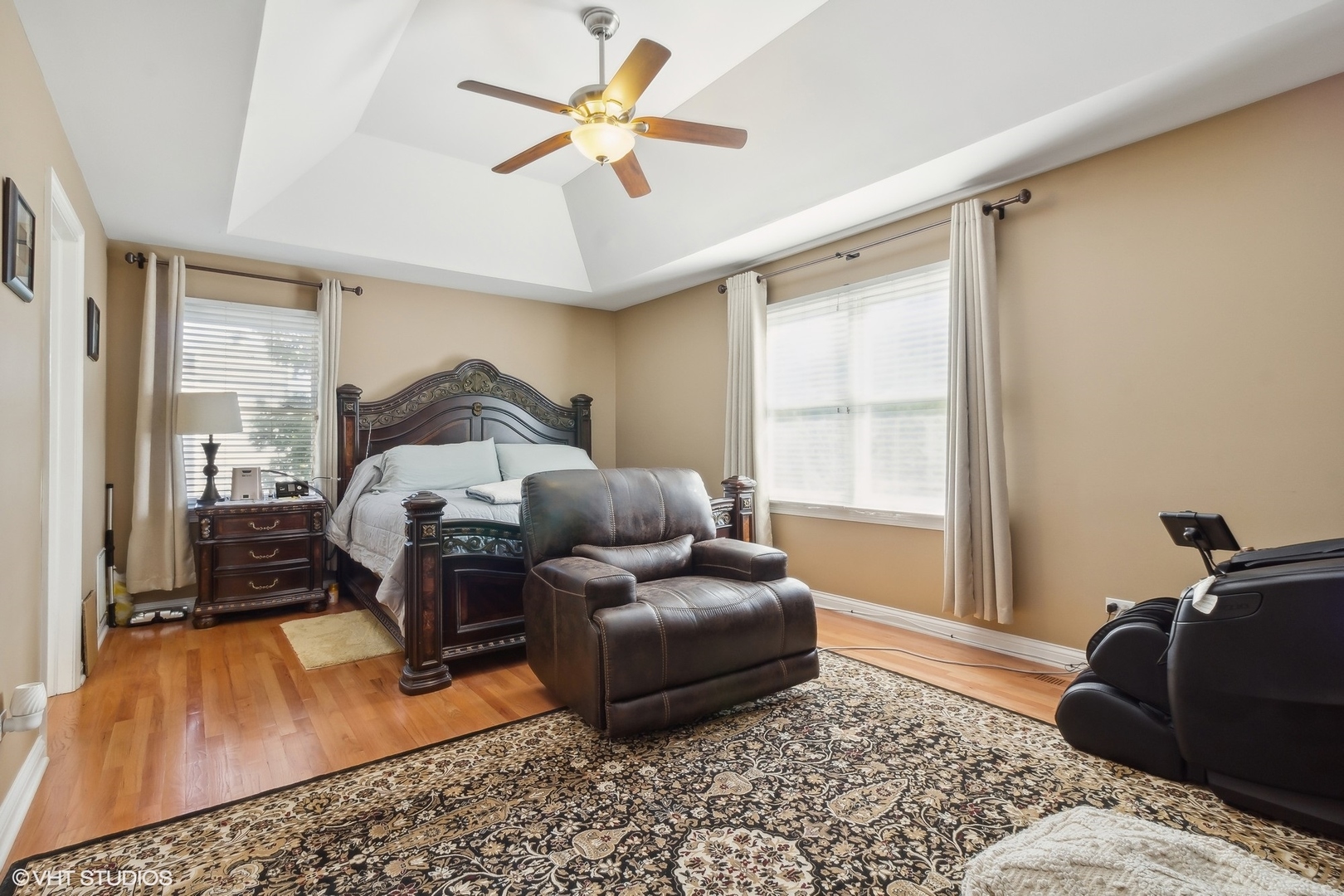 13765 Capista Drive Plainfield, IL 60544 - Photo 12 of 19 a bedroom with a bed and wooden floor