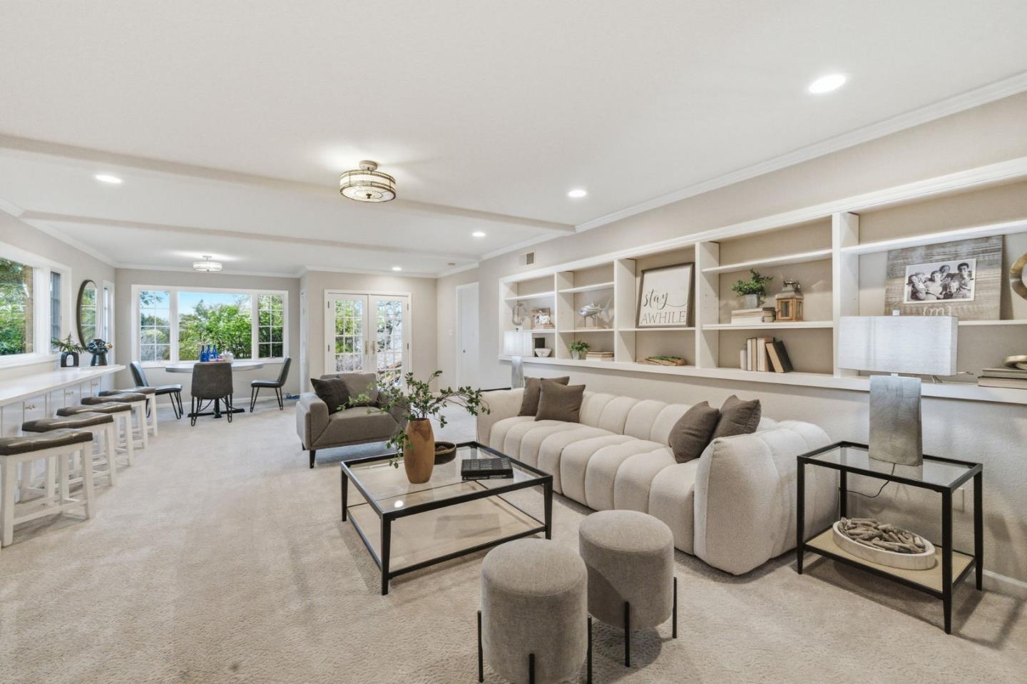 418 Ridge Road San Carlos, CA 94070 - Photo 36 of 64 a living room with furniture and a large window