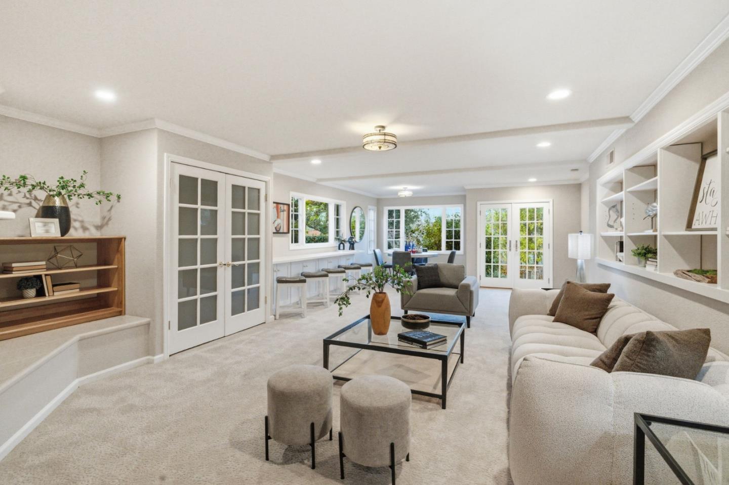 418 Ridge Road San Carlos, CA 94070 - Photo 37 of 64 a living room with furniture and a large window