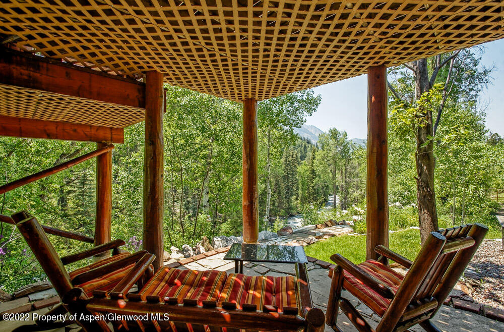 73 Juniper Court Marble, CO 81623 - Photo 38 of 47 a view of an outdoor sitting area with furniture