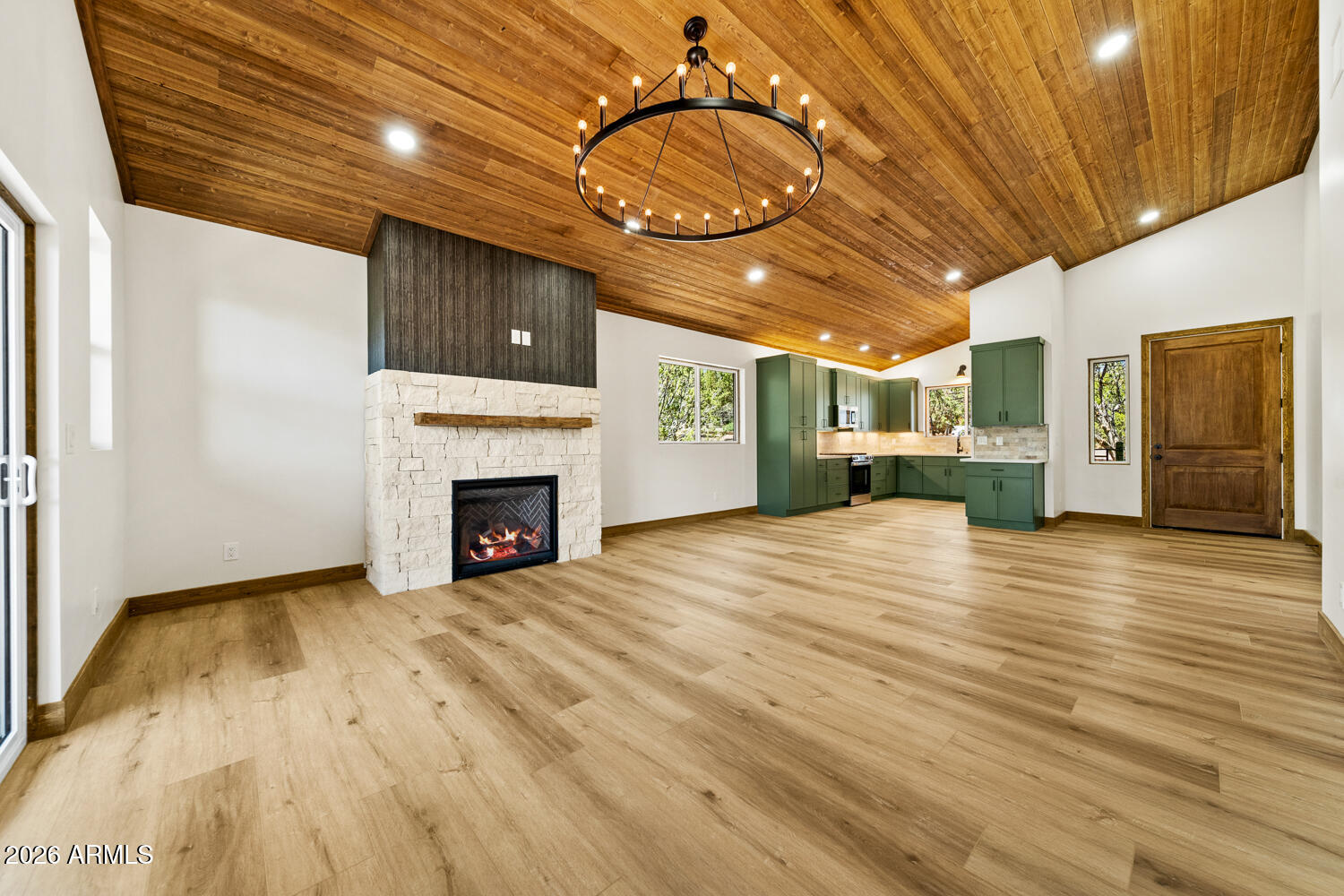 2235 Par Place Overgaard, AZ 85933 - Photo 19 of 42 a view of a livingroom with a fireplace