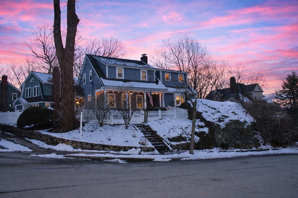 1289 Walnut Street Newton, MA 02461 - Photo 42 of 42 a front view of a house with a yard