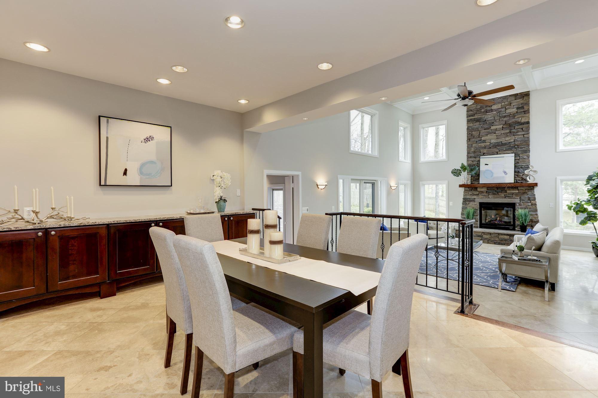 8707 Burning Tree Road Bethesda, MD 20817 - Photo 16 of 69 Dining room open to the family room