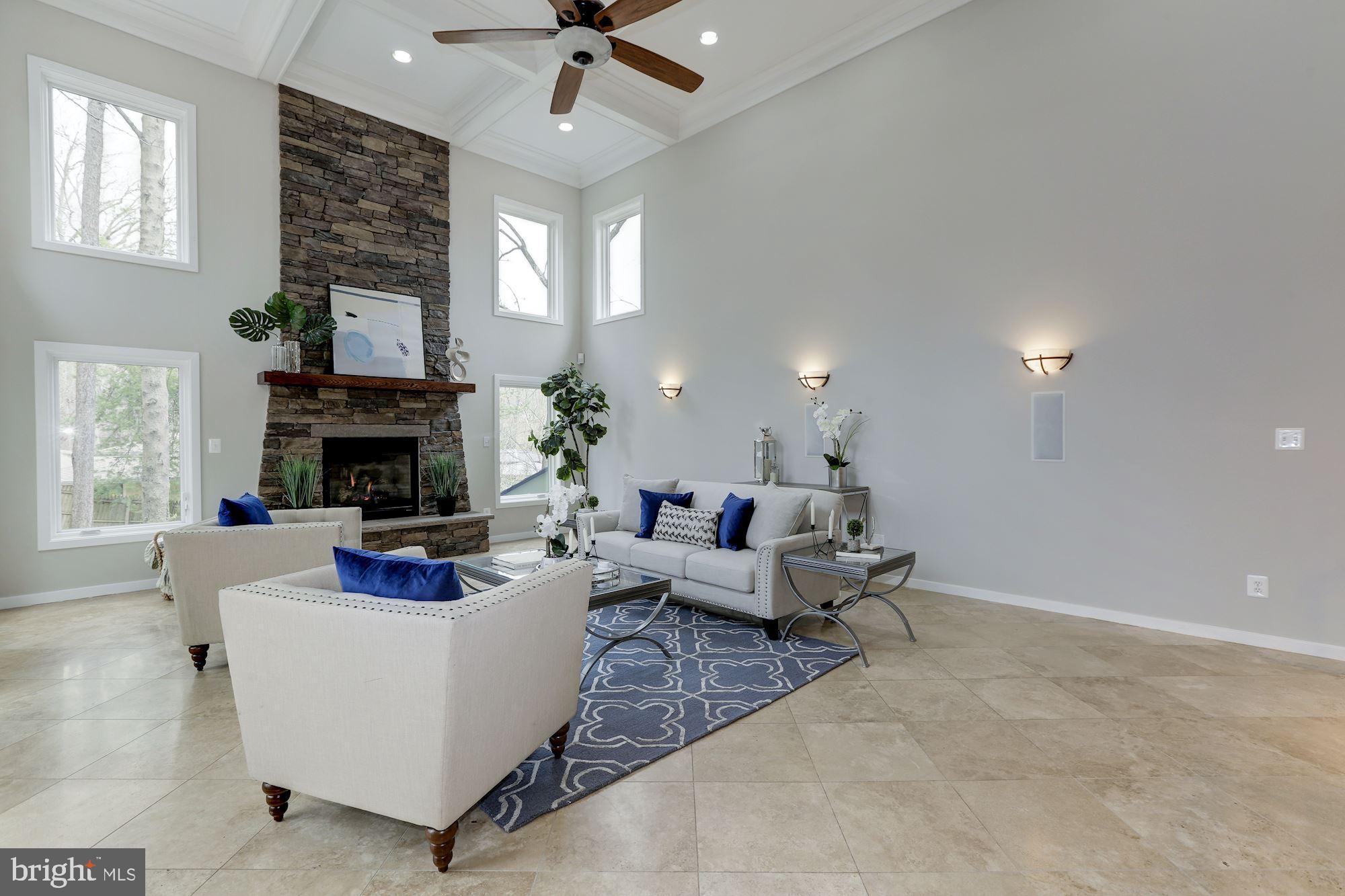 8707 Burning Tree Road Bethesda, MD 20817 - Photo 18 of 69 Vaulted ceiling and windows in the great room